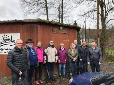 Ortsbereisung am 16.04.2019, hier in Oberelsaff.