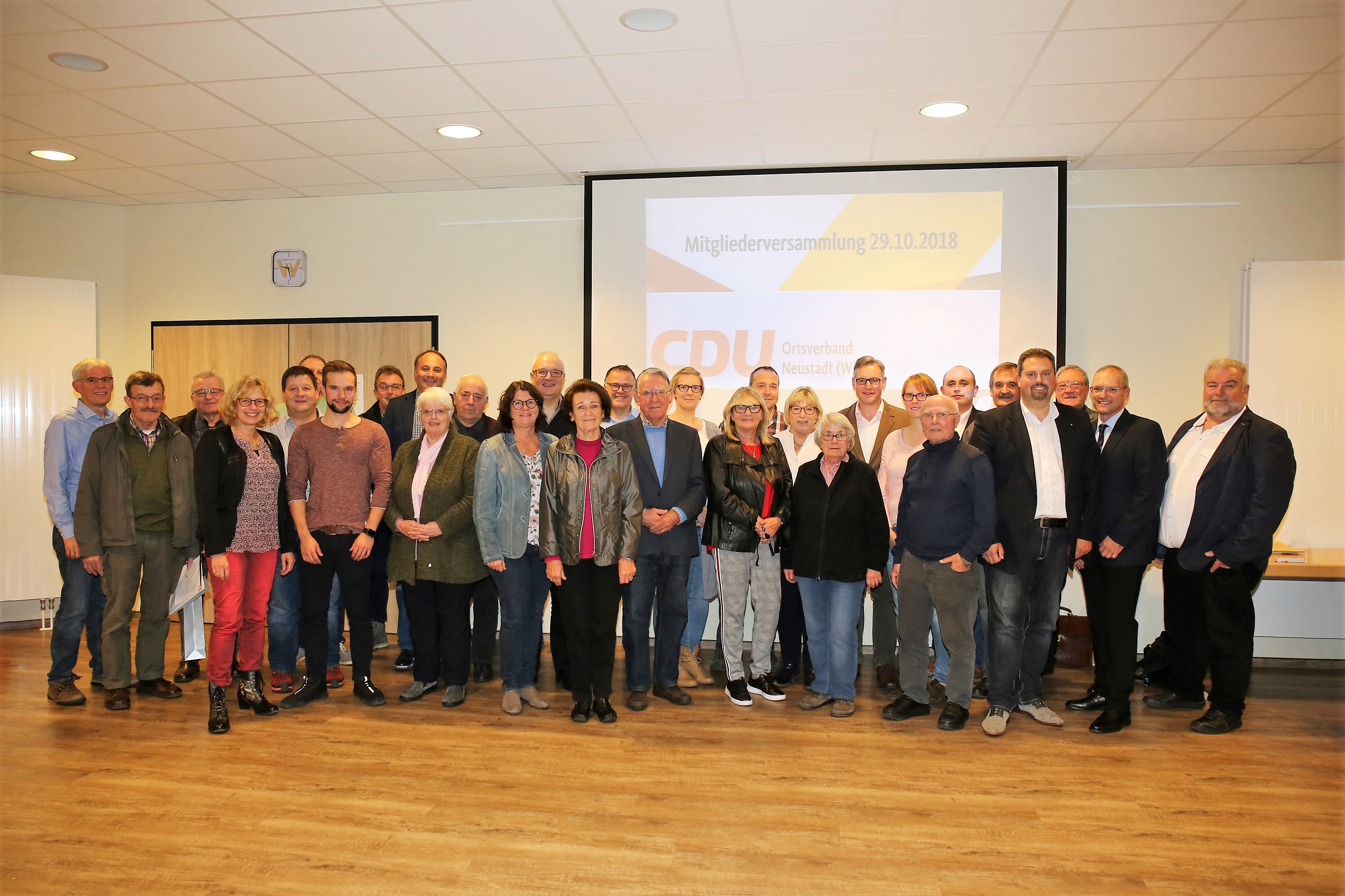 Die Teilnehmer der diesjährigen Mitgliederversammlung der CDU OV Neustadt (Wied)